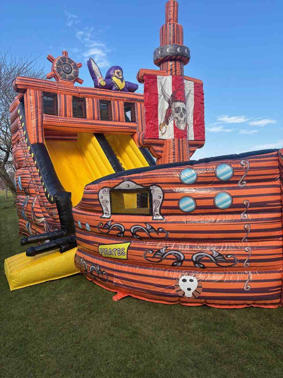 Pirate ship bouncy castle to hire