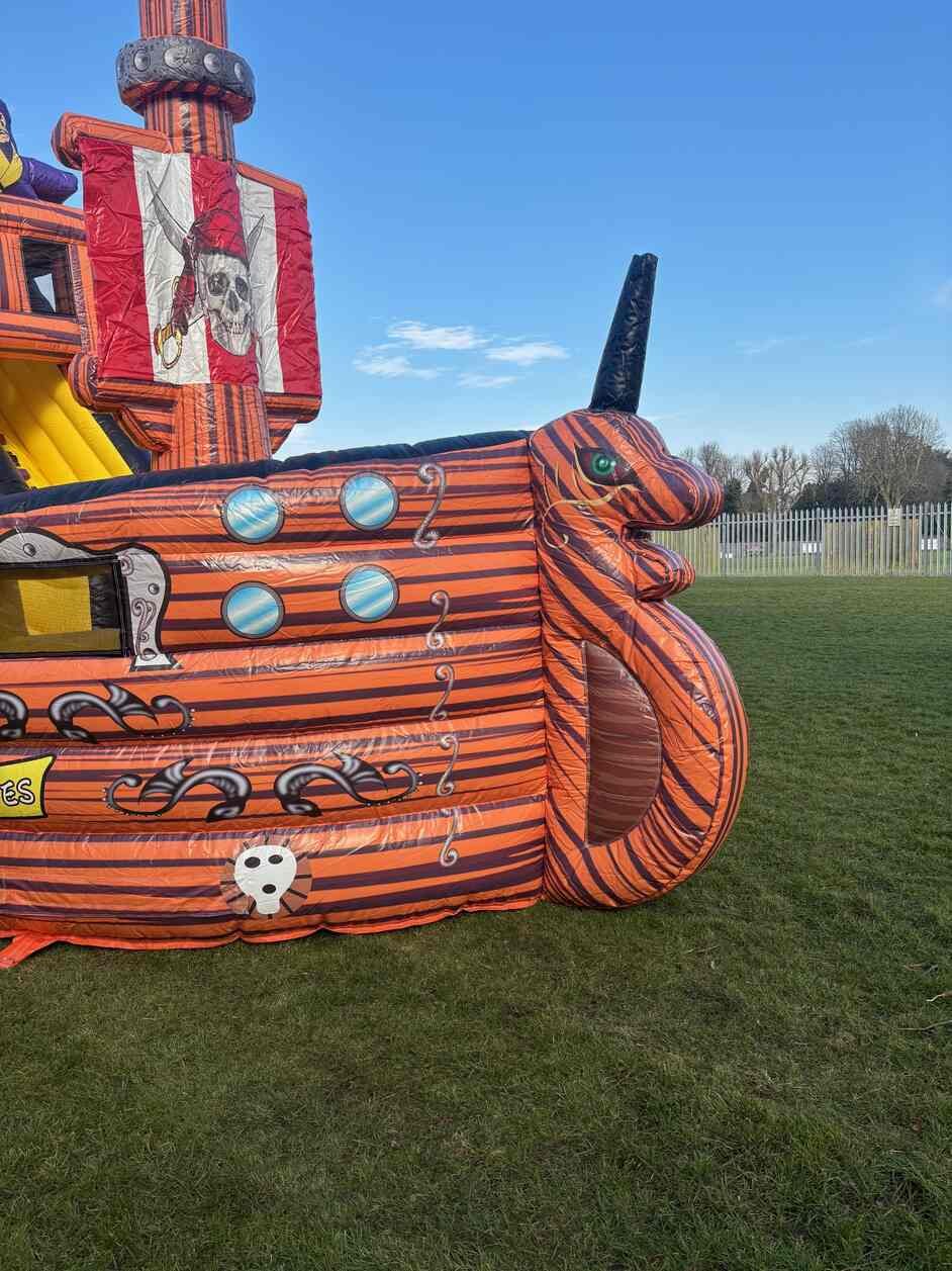 Pirate ship bouncy castle to hire