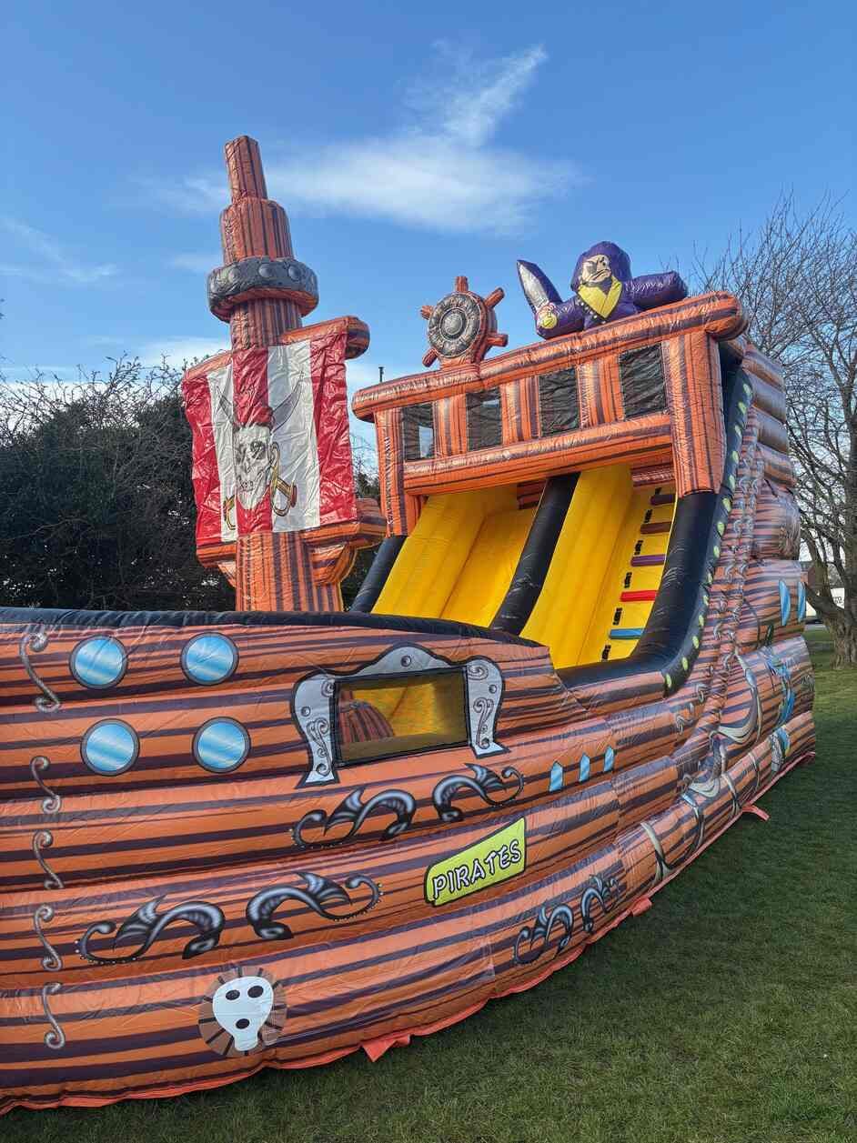Pirate ship bouncy castle to hire