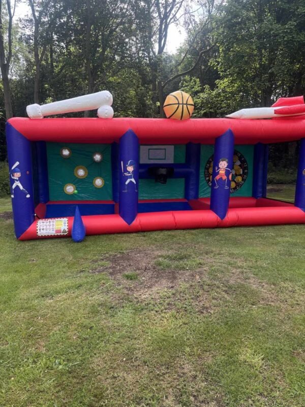 3 in 1 sports inflatable to hire