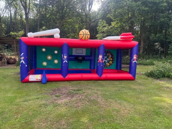 3 in 1 sports inflatable to hire