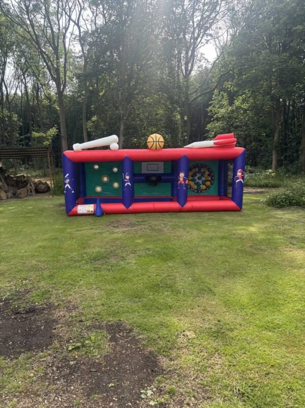 3 in 1 sports inflatable to hire