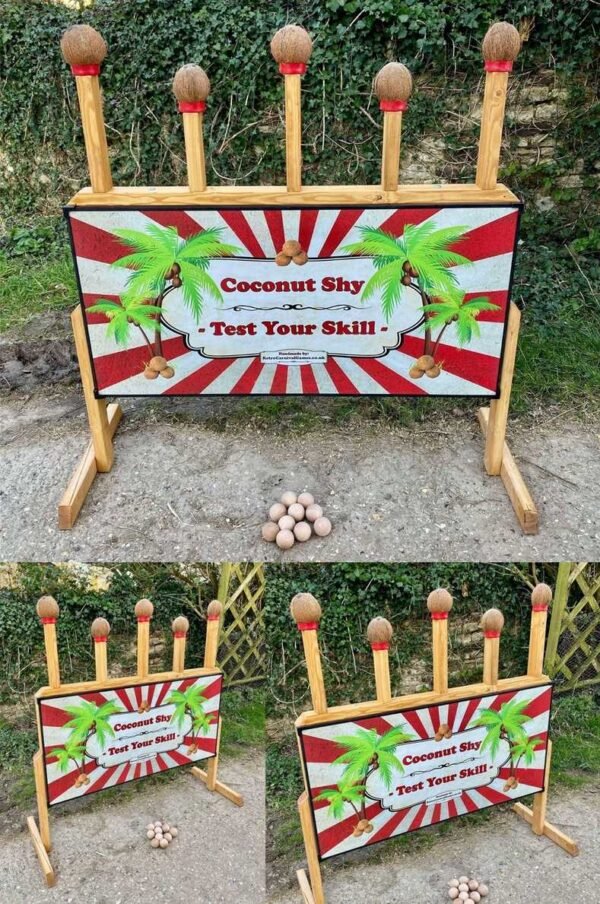 Coconut shy game to hire