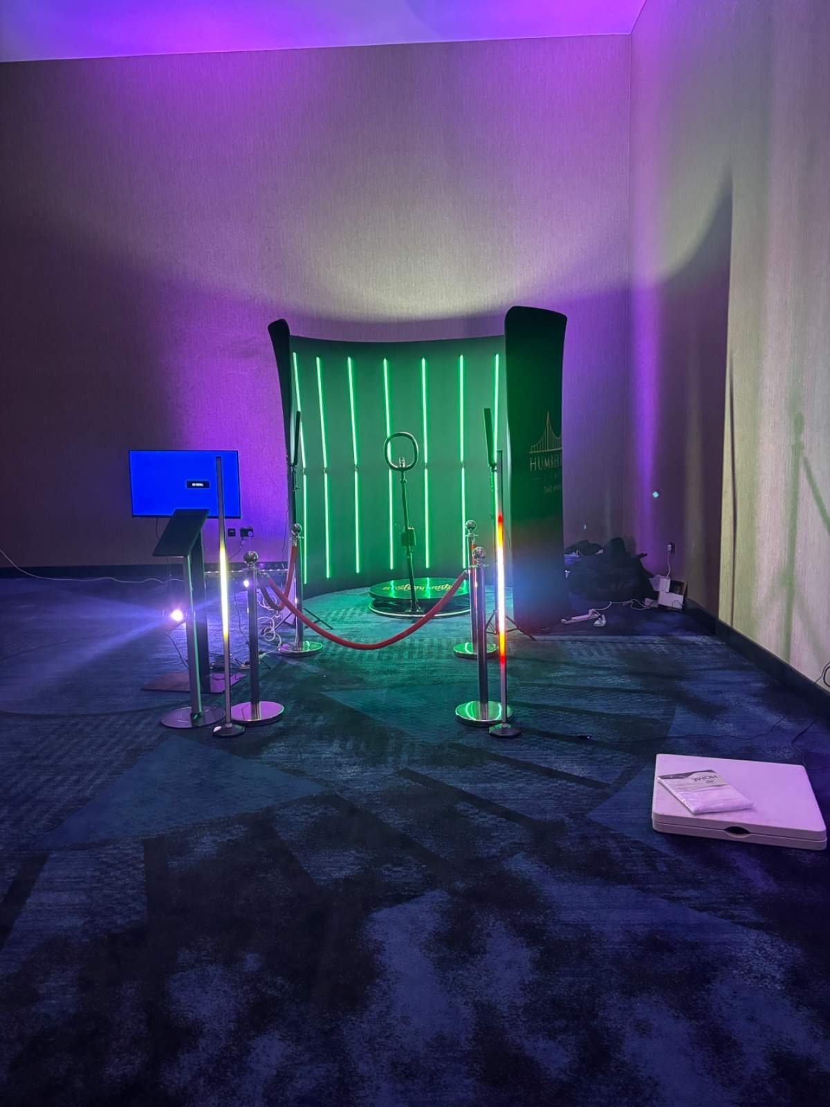 360 Photo Booth Enclosure with LED backdrop