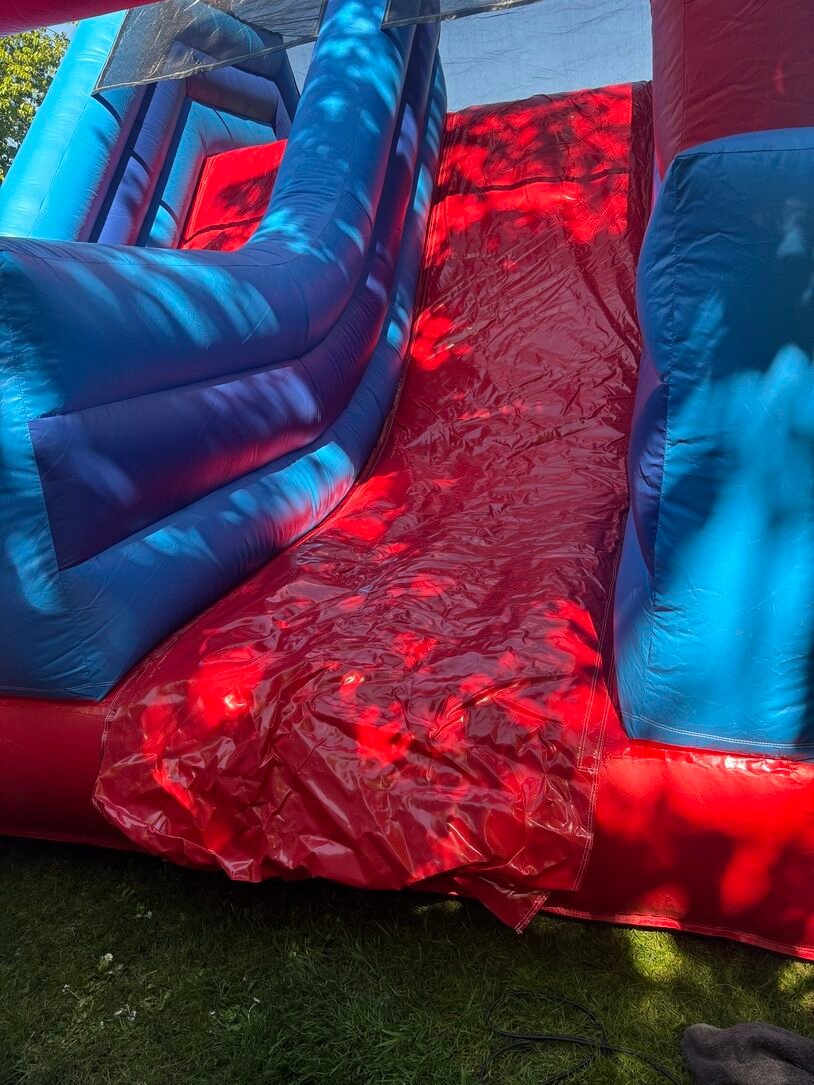 Red slide section detail