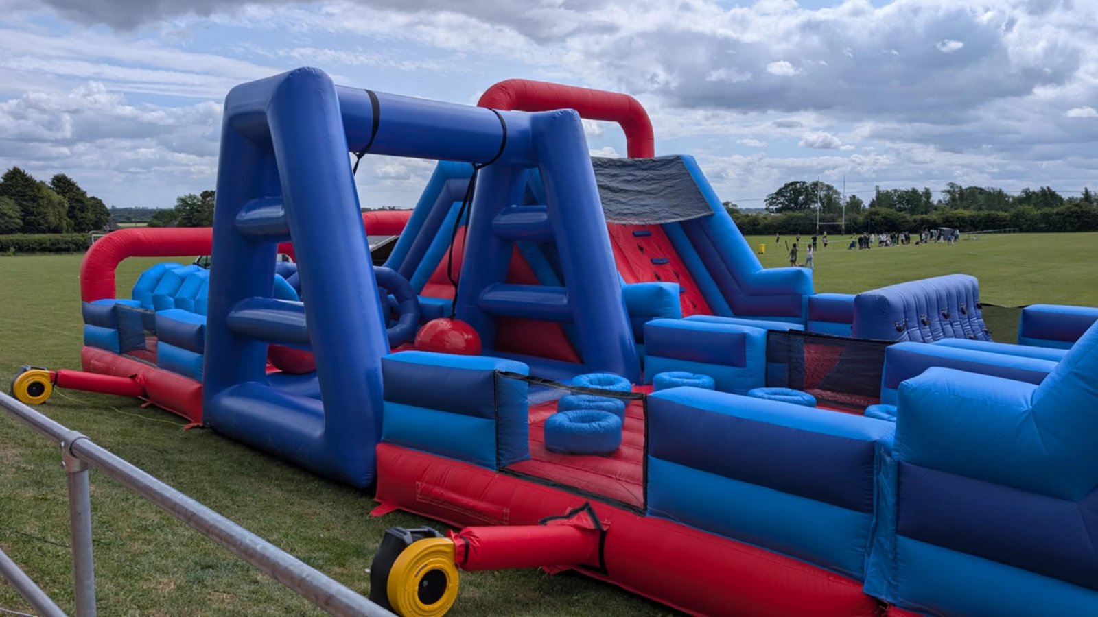 Obstacle course side perspective at event