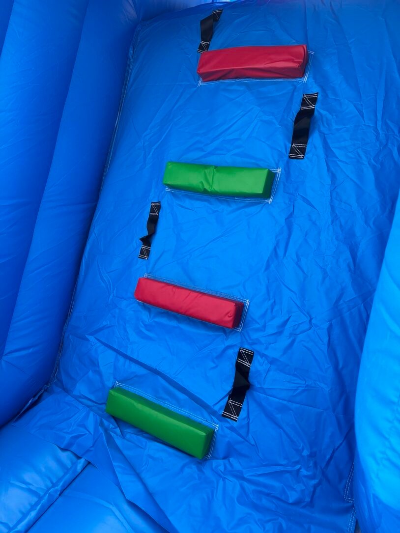 Inside view of Frozen bouncy castle bouncing area