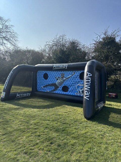 Inflatable penalty shootout goal full setup