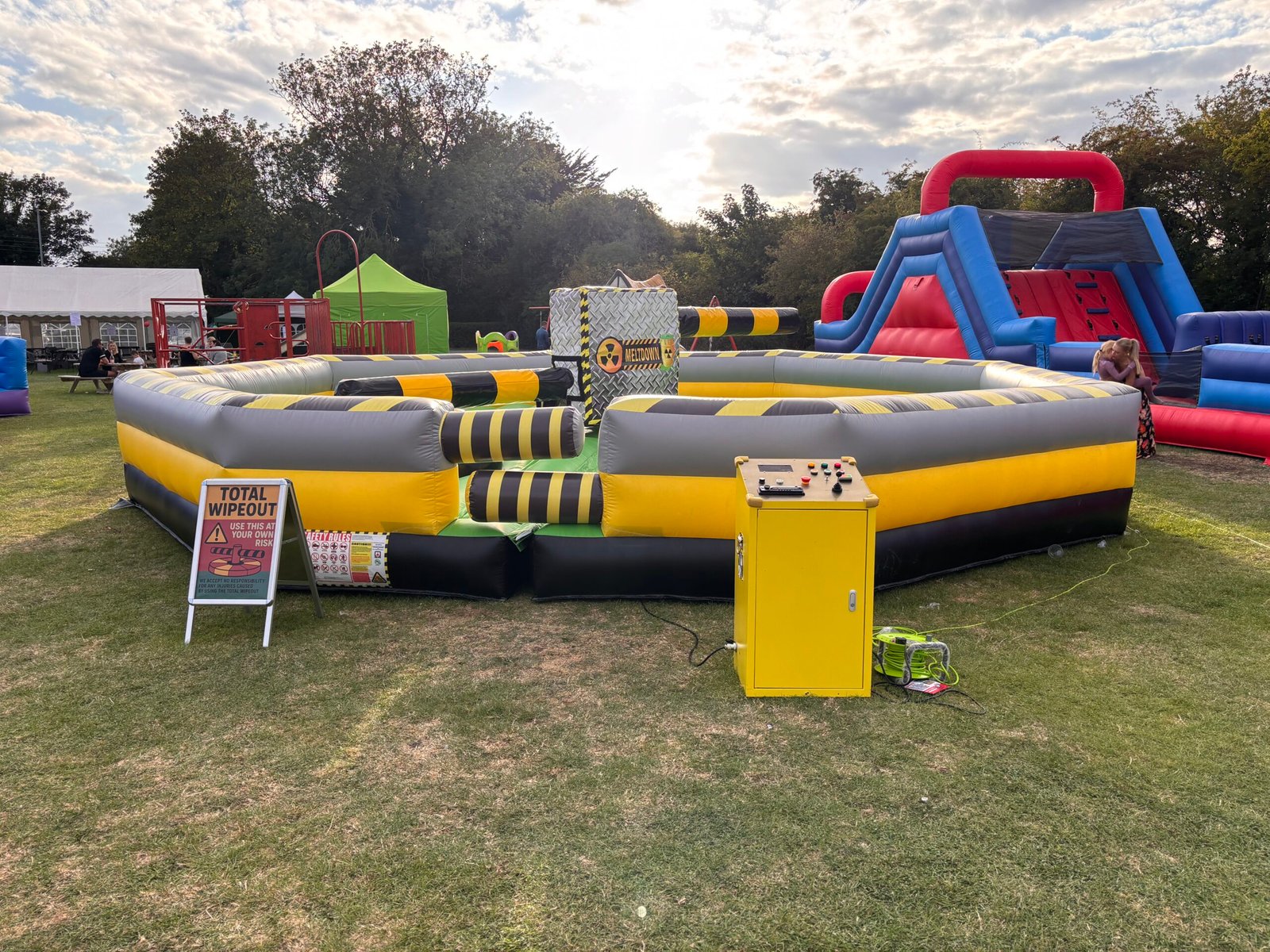 Total Wipeout setup at outdoor event in Yorkshire