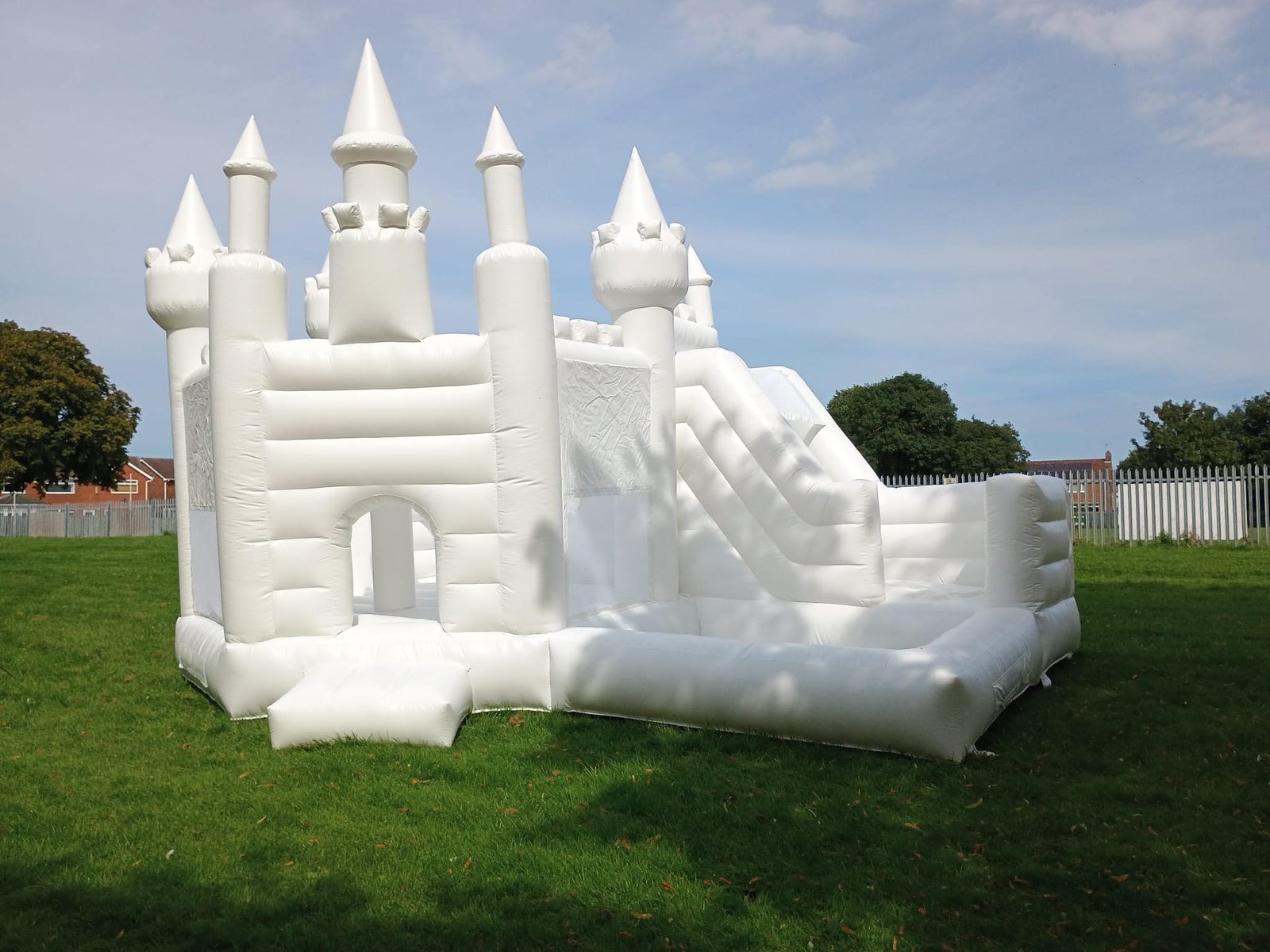 White Bouncy Castle with Slide & Ball Pit - Bouncy castle hire Hedon, East Yorkshire