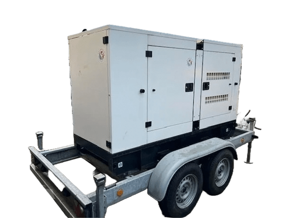 60kVA silent diesel generator front view
